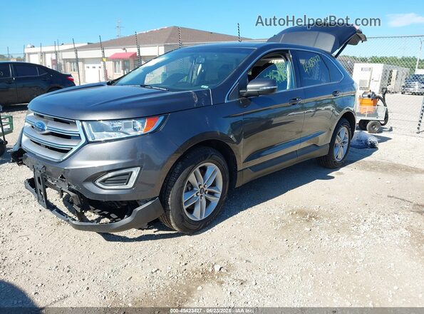 2FMPK4J90JBB56970 2018 FORD EDGE Gray წინა მარცხენა ხედი სამი მეოთხედიდან