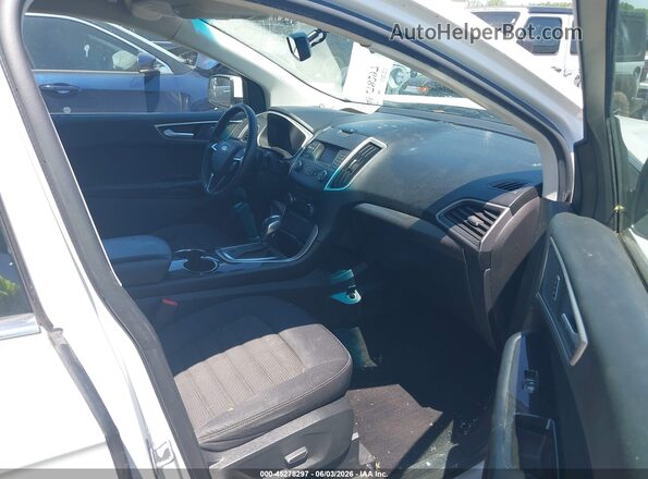 2FMPK4J90JBC04287 2018 FORD EDGE White Vista interior delantera