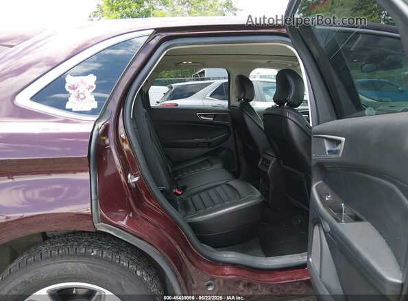 2FMPK4J90KBB40785 2019 FORD EDGE Темно-бордовый Вид наклейки с VIN-кодом