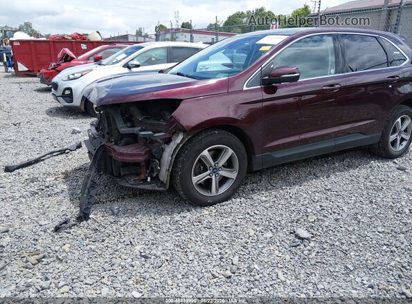 2FMPK4J90KBB40785 2019 FORD EDGE Темно-бордовый Вид спереди