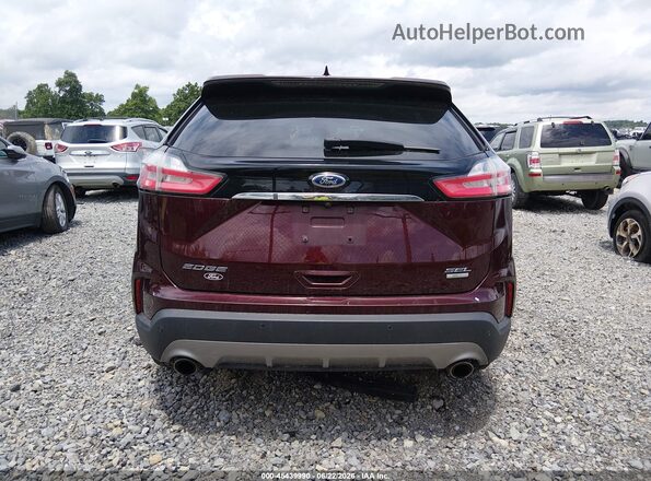 2FMPK4J90KBB40785 2019 FORD EDGE Темно-бордовый 