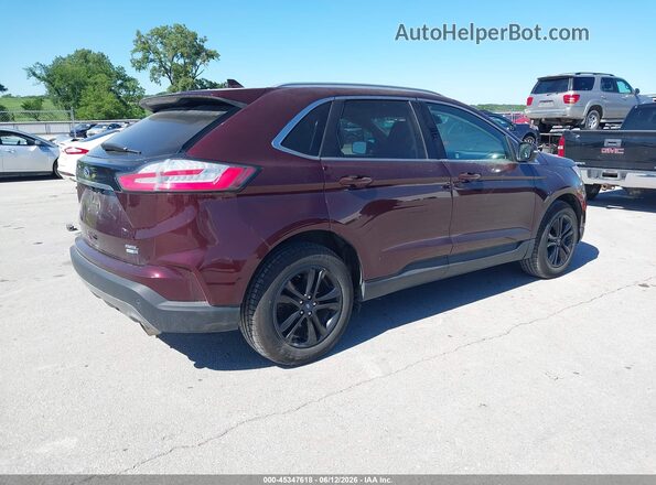 2FMPK4J90KBC18272 2019 FORD EDGE Темно-бордовый Задняя правая четверть