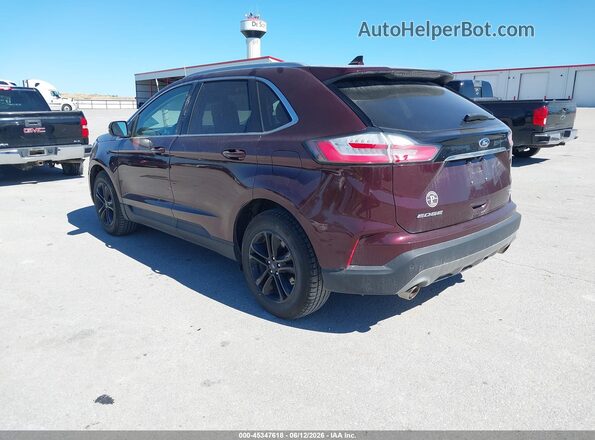 2FMPK4J90KBC18272 2019 FORD EDGE Темно-бордовый Задняя левая четверть