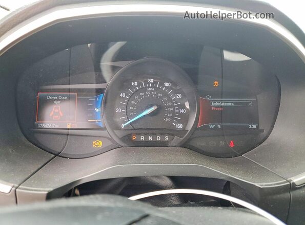 2FMPK4J90LBB21722 2020 FORD EDGE Черный Вид щитка приборов