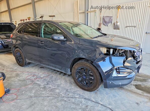 2FMPK4J90MBA01632 2021 FORD EDGE Gray Delantero derecho