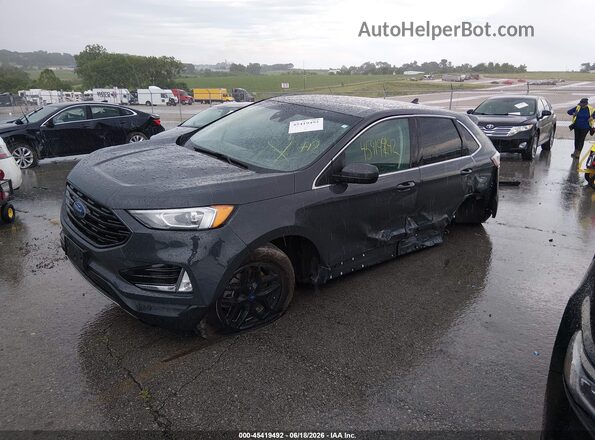 2FMPK4J90MBA24182 2021 FORD EDGE Gray Առջևի ձախ երեք քառորդ տեսարան