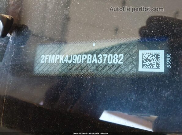 2FMPK4J90PBA37082 2023 FORD EDGE Blue Widok komory silnika