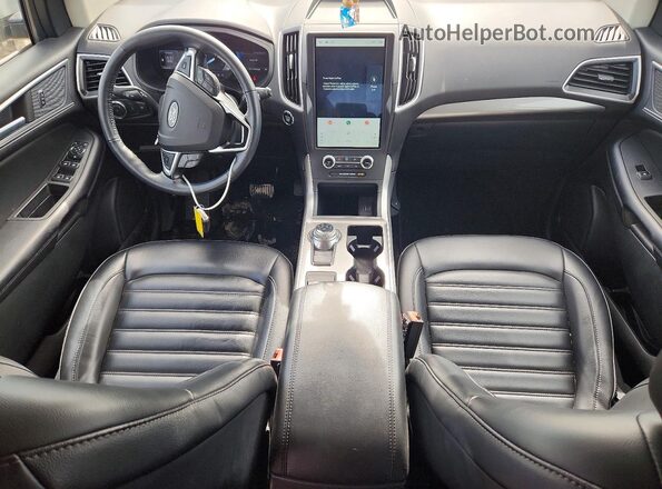 2FMPK4J90RBA68478 2024 FORD EDGE Silver Widok deski rozdzielczej