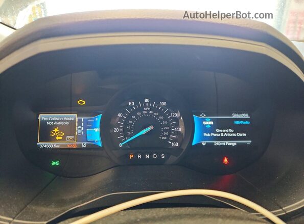 2FMPK4J90RBA70165 2024 FORD EDGE Black Instrument cluster view