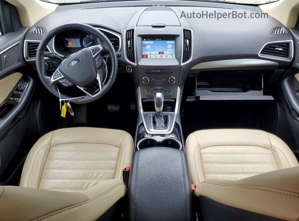 2FMPK4J91GBC07711 2016 FORD EDGE White Առջևի վահանակի տեսք