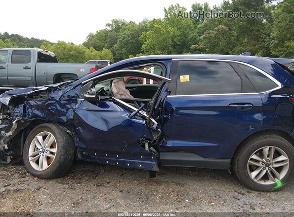 2FMPK4J91GBC10849 2016 FORD EDGE Blue Vista interior trasera