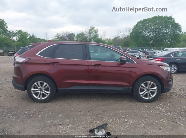 2FMPK4J91GBC57962 2016 FORD EDGE Maroon Vista interior de 360 grados