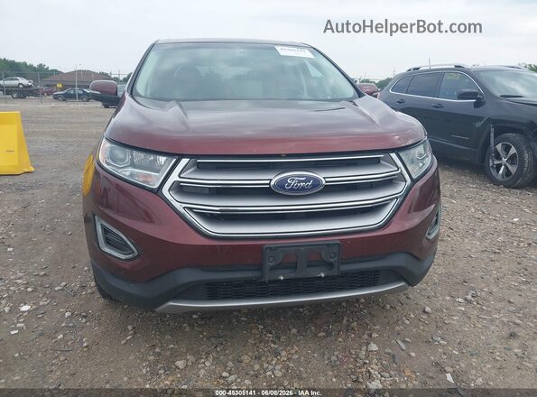 2FMPK4J91GBC57962 2016 FORD EDGE Maroon Vista frontal