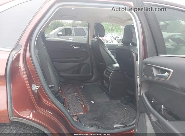 2FMPK4J91GBC57962 2016 FORD EDGE Maroon Vista de la etiqueta del VIN