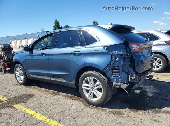2FMPK4J91JBB04070 2018 FORD EDGE Blue Rear left