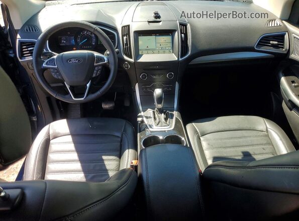 2FMPK4J91JBB04070 2018 FORD EDGE Blue Dashboard view