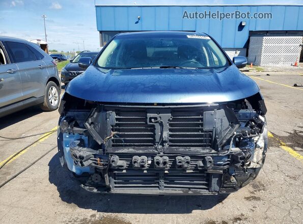 2FMPK4J91JBB04070 2018 FORD EDGE Blue Front view
