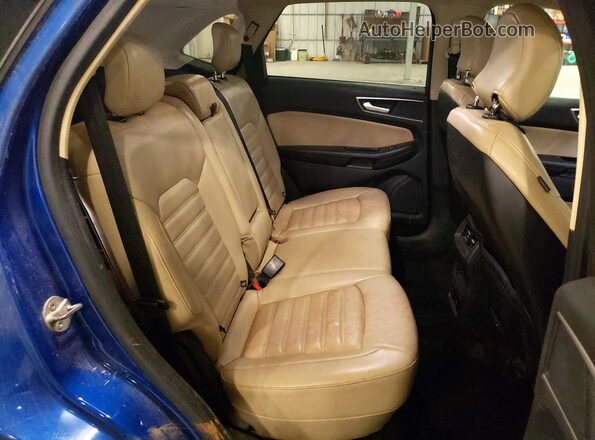 2FMPK4J91JBB32693 2018 FORD EDGE Синий Вид задней части салона
