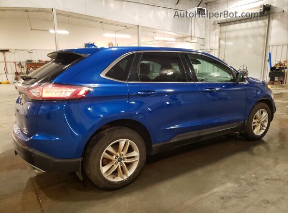 2FMPK4J91JBB32693 2018 FORD EDGE Синий Задняя правая четверть