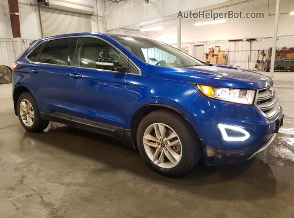 2FMPK4J91JBB32693 2018 FORD EDGE Синий Передняя правая четверть