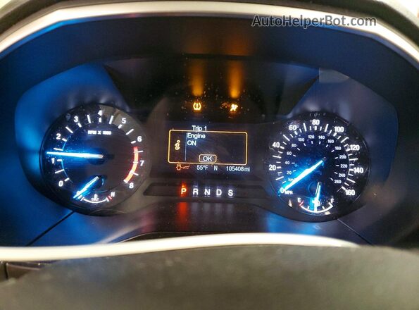 2FMPK4J91JBC27089 2018 FORD EDGE Black Instrument cluster view