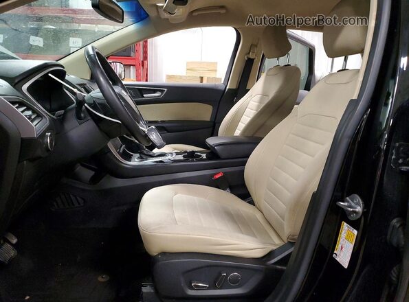 2FMPK4J91JBC27089 2018 FORD EDGE Black Front interior view