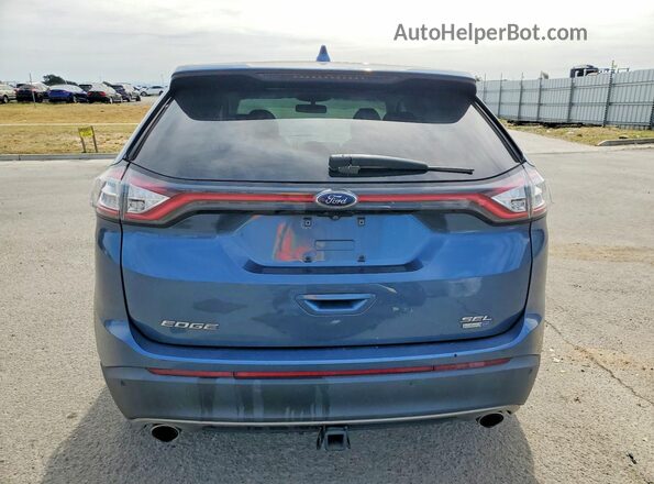 2FMPK4J91JBC61050 2018 FORD EDGE Blue Հետևի տեսք