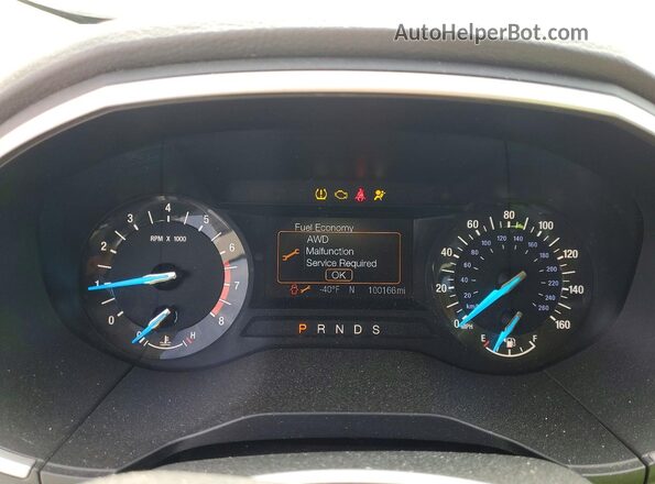 2FMPK4J91JBC61050 2018 FORD EDGE Blue Սարքավորումների վահանակի տեսք