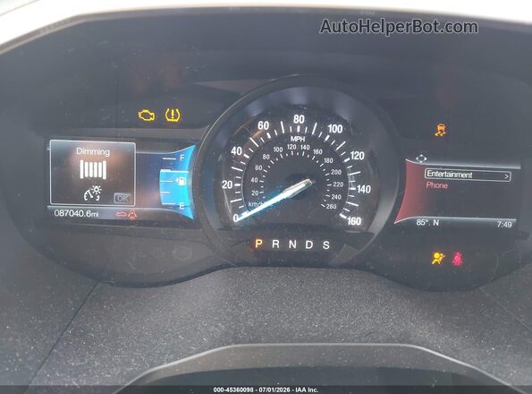 2FMPK4J91KBB25762 2019 FORD EDGE Red Հետևի նստատեղերի տեսք
