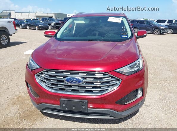 2FMPK4J91KBB25762 2019 FORD EDGE Red Դիմացի տեսք