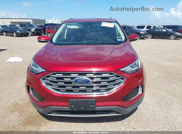 2FMPK4J91KBB25762 2019 FORD EDGE Red Սարքավորումների վահանակի տեսք