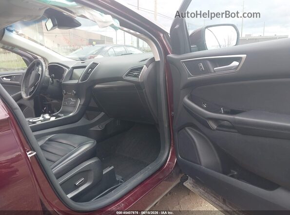 2FMPK4J91KBC75208 2019 FORD EDGE Burgundy Front interior view