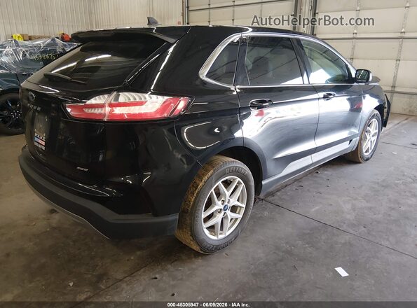 2FMPK4J91MBA31576 2021 FORD EDGE Черный Задняя правая четверть