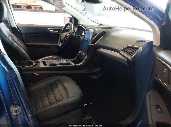 2FMPK4J91MBA65341 2021 FORD EDGE Blue წინა სალონის ხედი