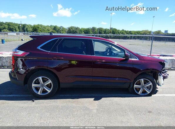 2FMPK4J91NBA73943 2022 FORD EDGE Maroon Widok wnętrza z tyłu