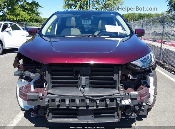 2FMPK4J91NBA73943 2022 FORD EDGE Maroon Widok zestawu wskaźników