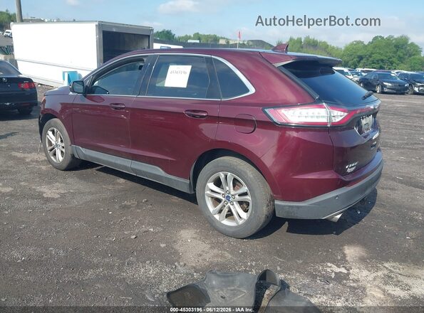 2FMPK4J92HBC39892 2017 FORD EDGE Burgundy Rear left