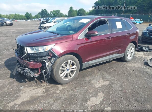 2FMPK4J92HBC39892 2017 FORD EDGE Burgundy Front left