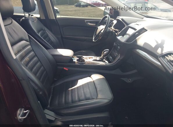 2FMPK4J92HBC39892 2017 FORD EDGE Burgundy Front interior view