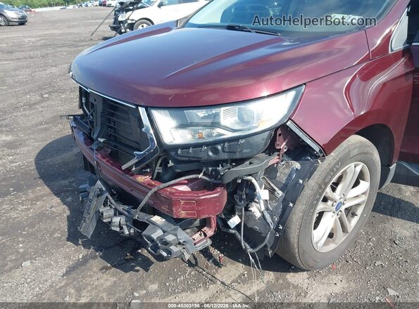2FMPK4J92HBC39892 2017 FORD EDGE Burgundy Front view