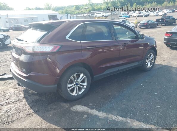 2FMPK4J92HBC39892 2017 FORD EDGE Burgundy Rear right