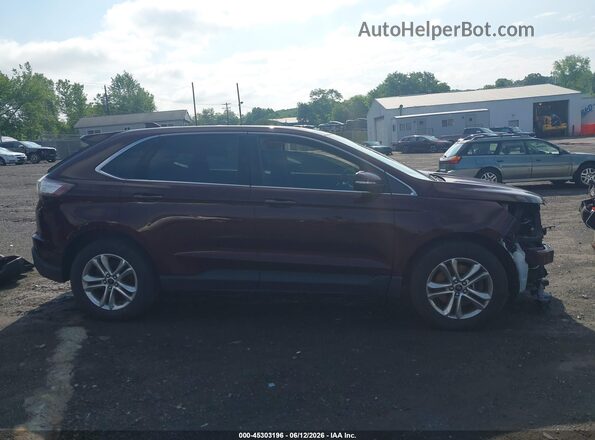 2FMPK4J92HBC39892 2017 FORD EDGE Burgundy Rear interior view