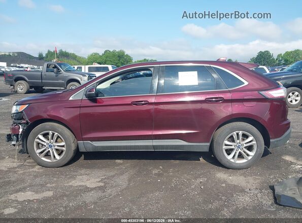 2FMPK4J92HBC39892 2017 FORD EDGE Burgundy 360 interior view