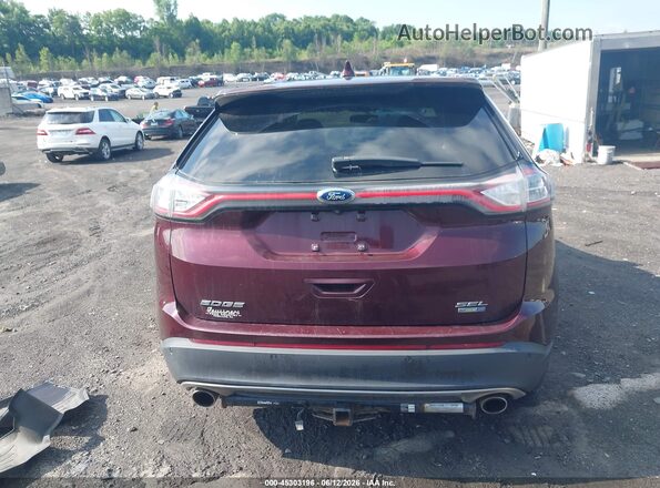 2FMPK4J92HBC39892 2017 FORD EDGE Burgundy 