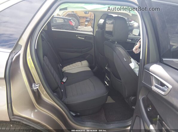2FMPK4J92KBB00255 2019 FORD EDGE Brown Vista de la etiqueta del VIN