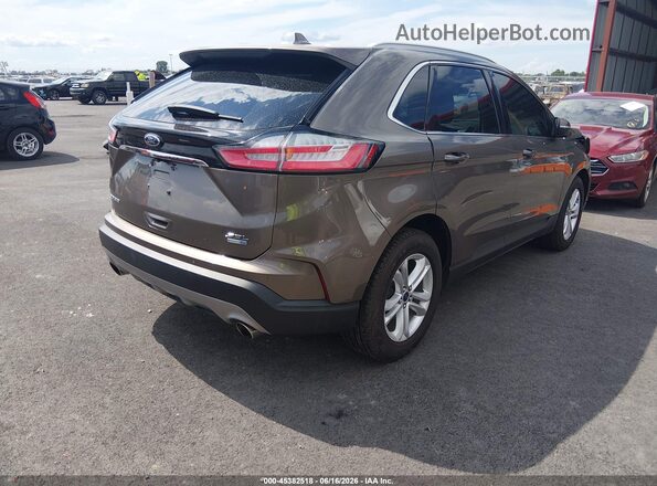 2FMPK4J92KBB00255 2019 FORD EDGE Brown Trasero derecho