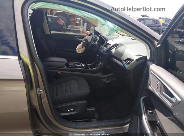 2FMPK4J92KBB00255 2019 FORD EDGE Brown Vista interior delantera