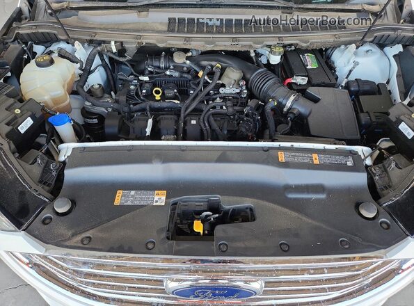 2FMPK4J92KBB90250 2019 FORD EDGE White Engine compartment view