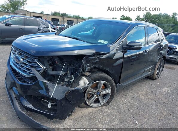 2FMPK4J92LBA22304 2020 FORD EDGE Black წინა მარცხენა ხედი სამი მეოთხედიდან