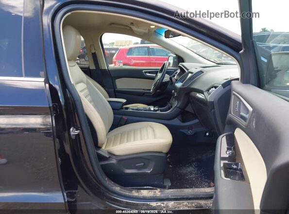 2FMPK4J92LBA22304 2020 FORD EDGE Black წინა სალონის ხედი